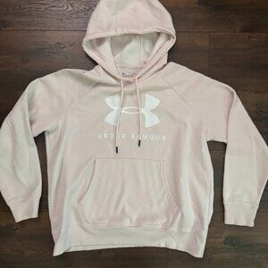 Under Armour Womens Light Pink Hooded Sweatshirt